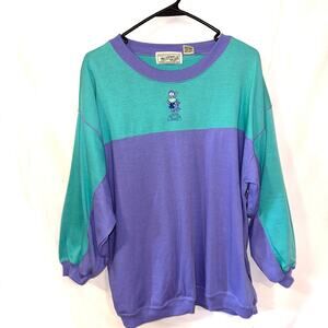Memphis Blues Vintage Sweatshirt Size Small Skateboard Girl Trouble Blue Green